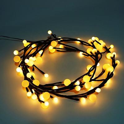 China LED String Light Wholesale Christmas Lights 2.5m 72 LED Patio Wedding Fairy String Light Mini Ball String Lights Outdoor LED for sale