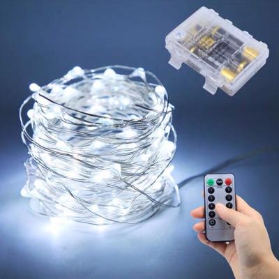 China Factory Direct 3AA LED Battery Operated Indoor and Outdoor 5m 10m Decoration LED Fairy String Light Garland Outdoor Waterproof Decor Light for sale