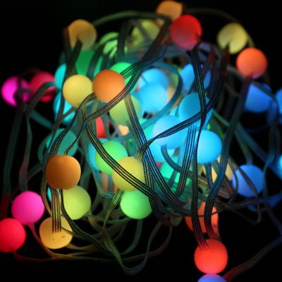 China Holiday Party/Wedding Christmas Decoration App Smart Christmas RGB String/Lights 5M 10m Fairy Garland LED Ball Fairy Lights USB Plug Holiday Party Wedding String Light for sale