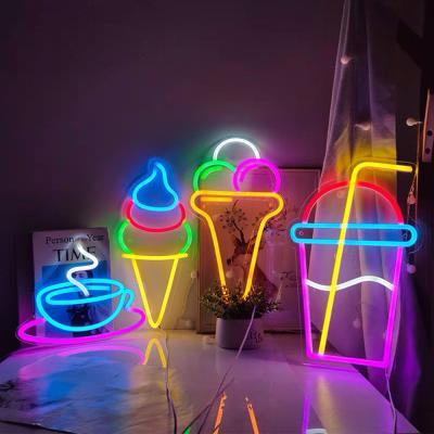 China Decoration Manufacturer Shenzhen Lightning Shaped Neon Lamp Bar Table Neon Lights Portable Decorative Neon Lamp for sale