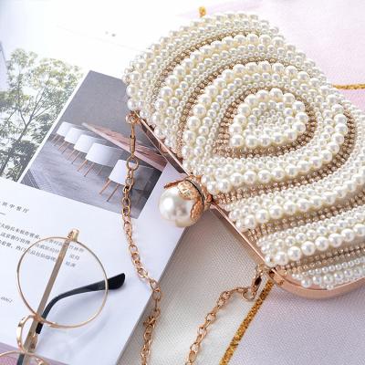 China Women's Evening Purse Women Purse Clutch Bag Luxury Bridal Pearl Crystal Evening Clutch Bag N540 for sale