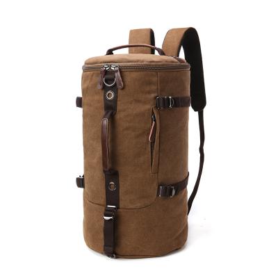 China Custom Fashion MCP005 Duffle Backpack Travel Logo Canvas Outdoor Rolling Duffel Bag for sale