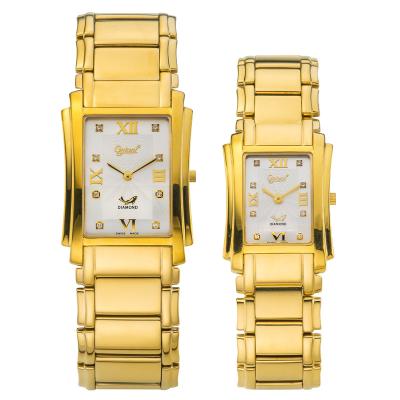 China Women fashion gold quartz watch movt, stainless steel watch band for woman for sale