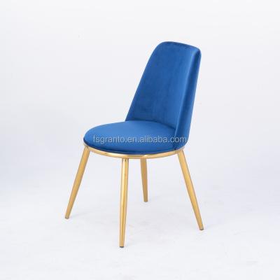 China Comfortable Wholesale Indoor Furniture Chair Easy Clean Klein Blue Velvet Chair for sale