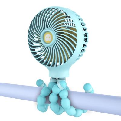 China Lightweight and Portable Multifuntion Bass Noise Reduction Portable Octopus Shape Fan for Baby for 2022 for sale