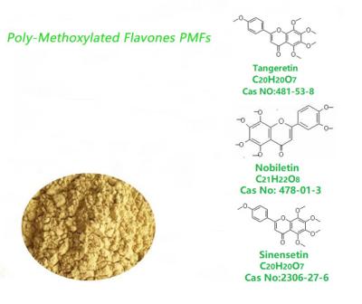 Κίνα Βοτανική σκόνη Nobiletin 478-01-3 Tangeratin 481-53-8 Sinensetin 2306-27-6 αποσπασμάτων ιατρικής προς πώληση