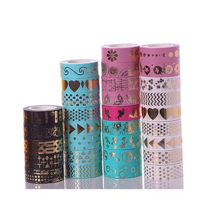 China School New Arrive Foil Goild Tape DIY Sticker Note Masking Washi Tape for sale