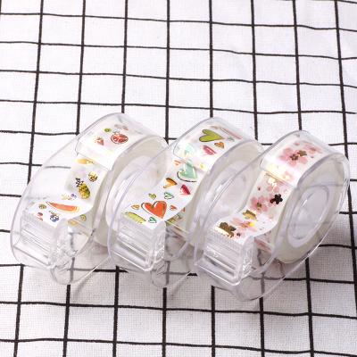 China Suitable for 1.5cm*10m decorative washi tape dispenser AAGU 1PC wholesale transparent tape dispenser Suitable for 15mm*10m tape cutter for sale