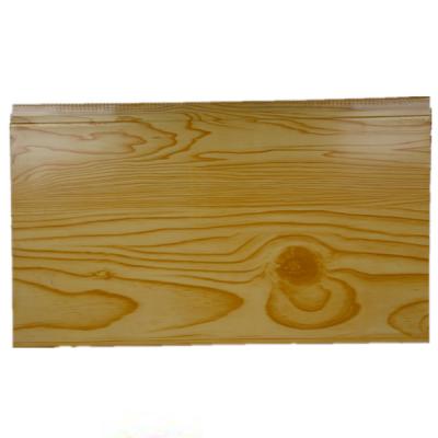 China Modern Exterior Wall Insulation Board Wood Grain Polyurethane Foam Sandwich Metal Wall Panel for sale