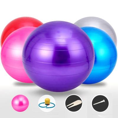 China 2022 Custom Round Amazon Yoga Ball Anti Burst PVC Gym Sports Exercise Fitness Massage Yoga Ball Set 25cm 55cm 65cm 75cm 95cm 120cm for sale