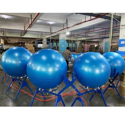 China Colorful Yoga Exercise 55cm 65cm 75cm PVC Exercise Gym Yoga Ball With Compressor for sale