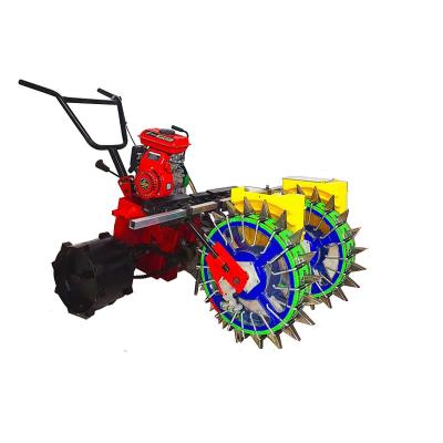 China Farms seeding gasoline seeder 2 row Corn soybean peanut small seeder for sale