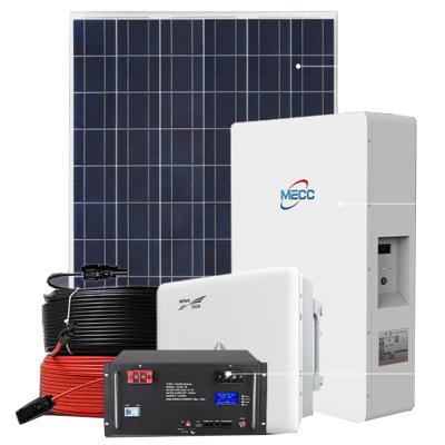 China Home Solar Power Energy Storage System For Home Portable Generator Supply 110V 220V 200ah 3kw 5kw 10kw MECC for sale