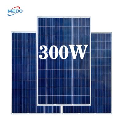 China Wholesale Polycrystalline Solar Panel System 300W Silicon Photovoltaic Module Polysilicon Rechargeable Power Generation for sale