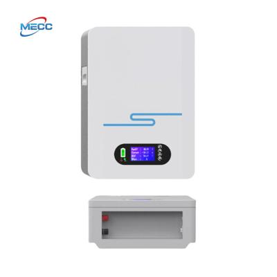 China Lithium Iron Phosphate BMS Outdoor 51.2V 100Ah All In One Wall Mounted Solar Home Energy Storage Battery Pack For 5.12 KWH 100Ah for sale