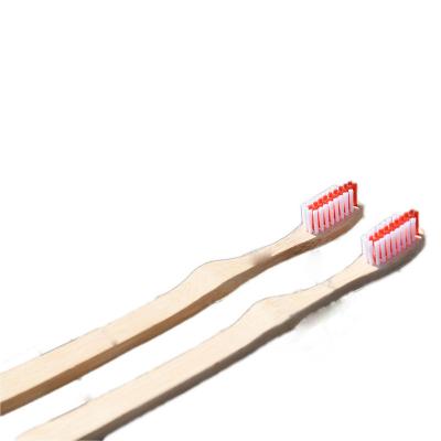 China 2021 home natural zero waste thick bamboo adult toothbrush handle square bristle carbon bristle hotsale products OEM for sale