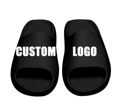 China Summer fashion trend logo yezzy slippers custom made beach women unisex slides sandals for men for sale