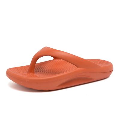 China CUSHIONING Customize Logo Summer Beach EVA Flip Flops Slides Slippers For Women Men for sale