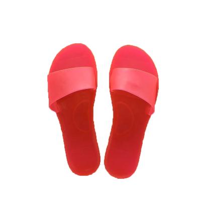 China Fashion Trend 2021OEM Summer Colorful Transparent Women Sandals Freeze Shoes Beach Slides Slippers for sale