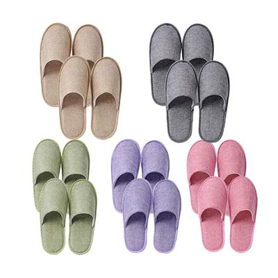 China 2021 Fashion Trend Hotsale Unique Thick Multicolor Hotel Bedroom Slipper For Women Men for sale