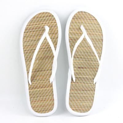 China CUSHIONING High Quality Eco-friendly Material Disposable Straw Spa Flip Flop Hotel Slipper for sale