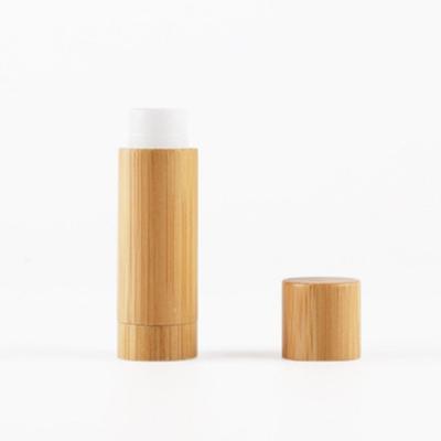 China DIY Bamboo Lipstick Tubes Lip Balm Container Lip Brush 5g Magic Wand Mascara Eyelash Container Raw Bamboo Lipstick Raw Tube for sale