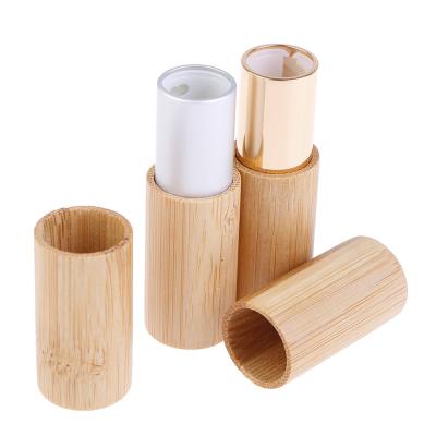 China Eyelash mascara wand sweep bamboo empty lipstick container 1pc lip balm tubes raw bamboo lipstick tube for sale