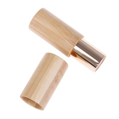 China Eyelash mascara wand sweep bamboo empty lipstick container lip balm tubes raw bamboo lipstick tube diy bamboo lipstick container for sale