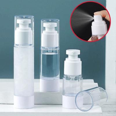 China Cosmetics Small Jar Cosmetics Portable Vacuum Bottle Toner Empty Spray Package Travel Bottle for sale