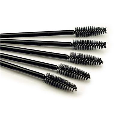 China Feather / Pack Disposable Eyelash Pcs Brushes Black Mascara Wand Applicator Brush for sale