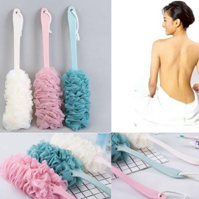 China 'All Natural' Bath Brush Shower Brush 17 Inch Non-Slip Handle For Women Men for sale