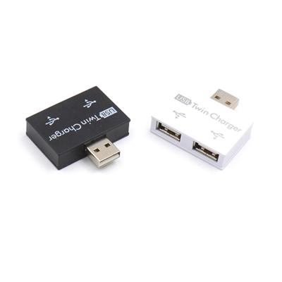 China usb hub to left hot sale fashion adapter hub charger 2 new usb splitter for phone tablet 5ml/10ml/15ml/20ml/30ml/50ml/60ml/100ml/120ml for sale