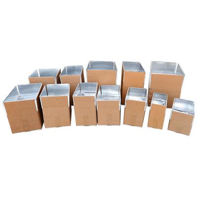 China Wholesale Custom High Quality Recyclable Gel Food Heat Insulation Layer Box Aluminum Foil Insulated Shipping Carton for sale