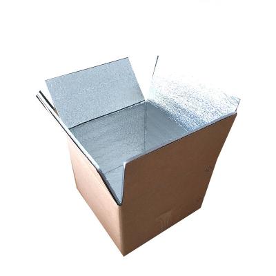 China Recyclable Folding Cool Storage Box Custom Logo Thermal Insulated Shipping Boxes Seafood Shrimp Cold Chain for sale