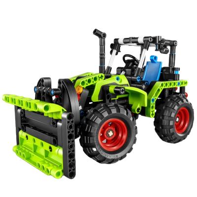 China 2 in 1 Excavator or Robot 2 in 1 Farmer or Mechanical Tractors Transmission Construction Engineering Kit DIY STEM Building Toy for Boys for sale