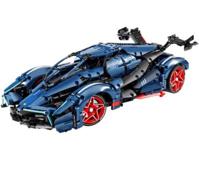 China Speed ​​Champions Technic Dynamic Version 1/10 1628pcs Push Back DIY Super Vehicle APP&RC Sports Car Building Blocks Set for sale