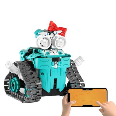 China App Controlled 3 in 1 2.4G RC & APP Technology Educational Robot Toy STEM DIY Building Block Programming Kit for sale