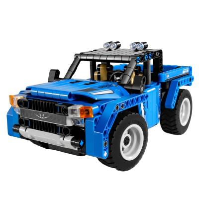 China RC 2 in 1 DIY RC Truck Tech Bricks Vehicle Building Block Truck CKD Assembly Remote Control Car (Completely Dismantle) for sale