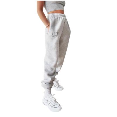 China 2022 Wholesale Custom Gray Embroidery Pattern New Arrival Gray Anti-wrinkle Casual Joggers Printed Plain Cotton Cargo Embroidered Sweatpants for sale