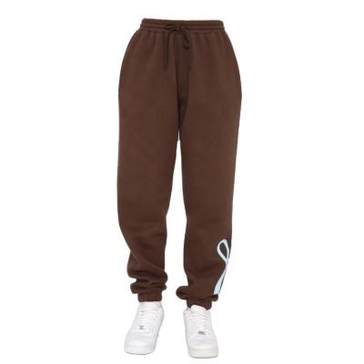 China wholesale Anti-wrinkle high quality heavy premium fleece sports sweatpants empty custom printed single elastic waist sweatpants for sale