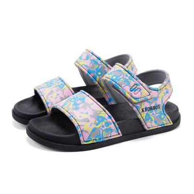 China Girls summer beach waterproof sandals lace 2022 new fashion spring girls big children to wear non-slip sandals for sale