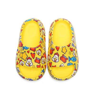 China Kids Summer Round Slippers Eva Printed Sandals For Kids Indoor Slippers for sale