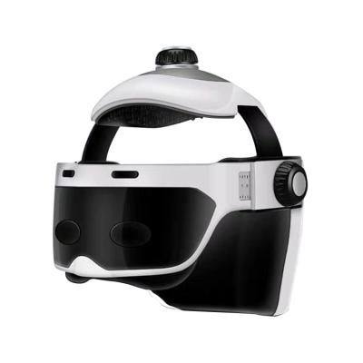 China New Design Head Light Automatic Facial Wireless Eye Head Helmet Massager for sale