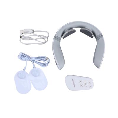 China Smart Portable Multifunctional Neck Relief Electric Neck Vibration Pulse Massager for sale