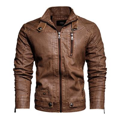 China Wholesale Men's Winter Breathable Turkish Graffiti Leather Jacket High Quality Genuine PU Motorcycle Leather Jacket For Men for sale