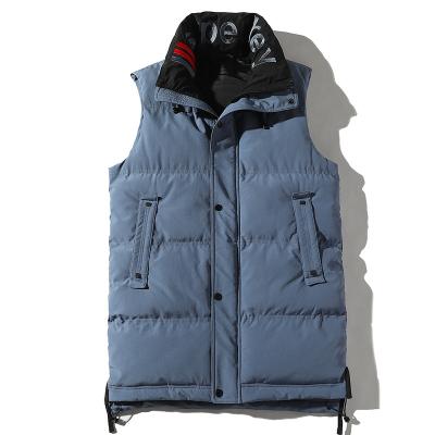 China Wholesale Men's Sleeveless Coat Men's Winter Vest Breathable Collar CIA 2021 New Thickening Waiscoat Clothing Warm Vest Men's Vests for sale