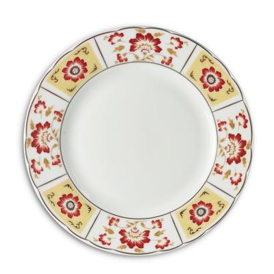 China Gold Charger Plate Royal Wedding Round Plate Luxury Wedding Charger for sale