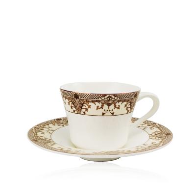 China Sustainable Popular Turkish Coffee Cups Set Saucer Ethiopian Coffee Cu for sale