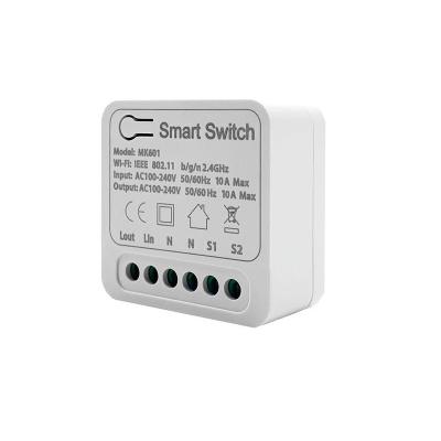 China PC V0 16A Mini Smart Wifi DIY Switch Support 2 Way Control Automation Tuya Smart Wifi Switch Module for sale