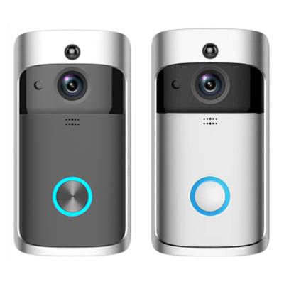 China 2022 New Trend V5 Modern Home Wifi Visual Wireless Doorbell Smart Visual Doorbell With Camera Intercom Ring Doorbell Radio for sale